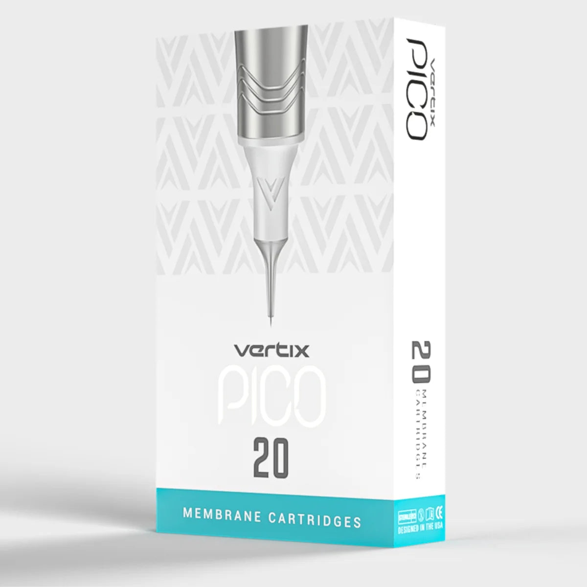 Cartuchos Vertix Pico Magnum Curved 20 unds  Longe Tape