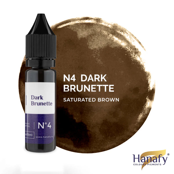 Pigmento Artistico  Hanafy  N-4 Dark Brunette (15ml)