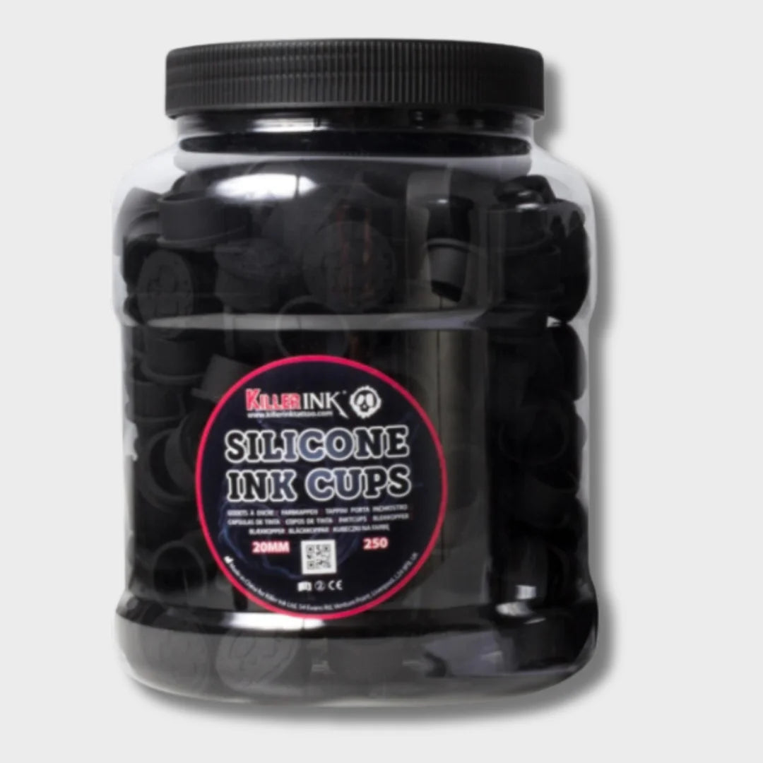 Cups Silicona Negro (250 UND) 10 mm