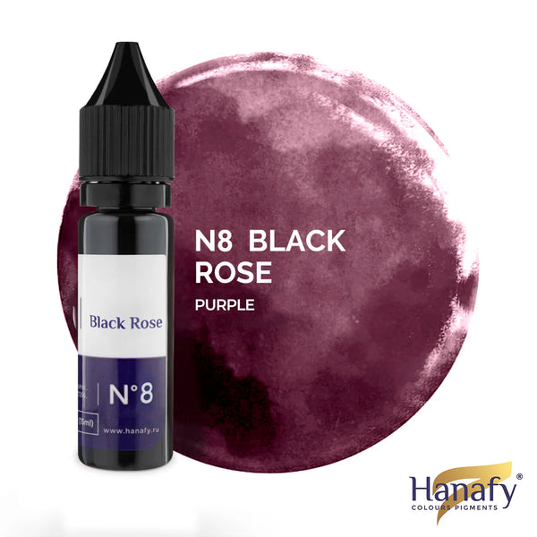 Pigmento Artistico  Hanafy  N-8  Black  Rose (15ml)