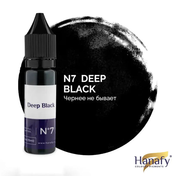 Pigmento Artistico  Hanafy  N-7Deep Black (15ml)