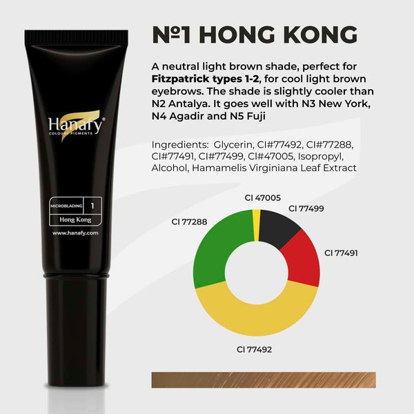 Pigmento Microblading  Hanafy 1 Hong Kong (10ml)